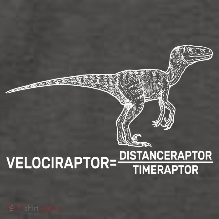 Velociraptor Equals Distanceraptor Timeraptor Vector Backpack