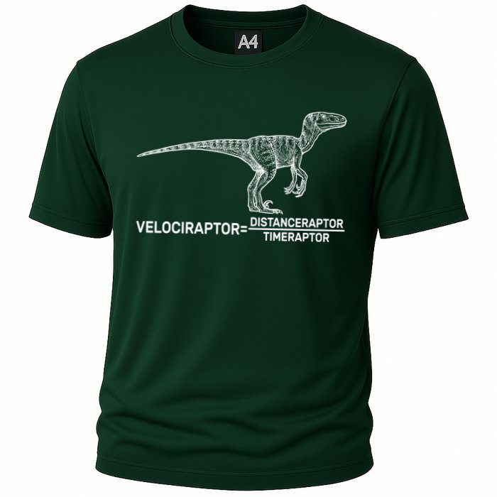 Velociraptor Equals Distanceraptor Timeraptor Performance Shirt