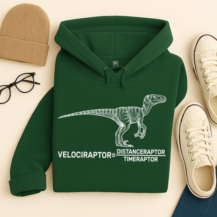 Velociraptor Equals Distanceraptor Timeraptor Hoodie