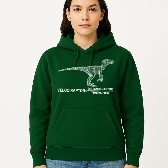 Velociraptor Equals Distanceraptor Timeraptor Hoodie