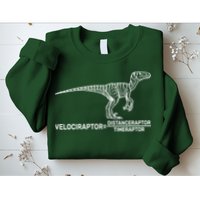 Velociraptor Equals Distanceraptor Timeraptor Sweatshirt