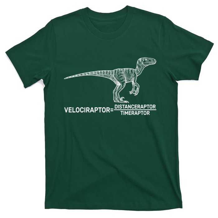 Velociraptor Equals Distanceraptor Timeraptor T-Shirt