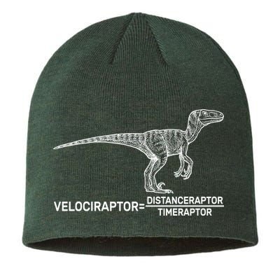 Velociraptor Equals Distanceraptor Timeraptor Sustainable Beanie