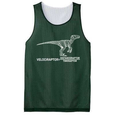 Velociraptor Equals Distanceraptor Timeraptor Mesh Reversible Basketball Jersey Tank