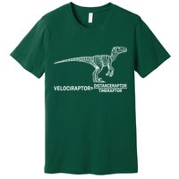 Velociraptor Equals Distanceraptor Timeraptor Premium T-Shirt