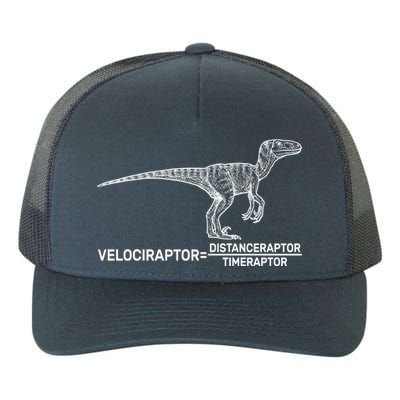 Velociraptor Equals Distanceraptor Timeraptor Yupoong Adult 5-Panel Trucker Hat