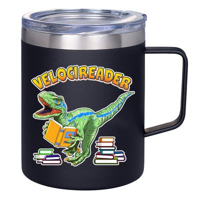 VelociReader 12oz Stainless Steel Coffee Mug