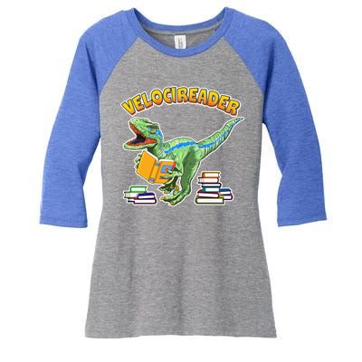 VelociReader Women's Tri-Blend 3/4-Sleeve Raglan Shirt