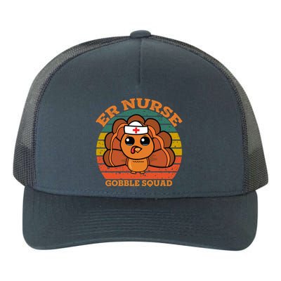 Vintage Er Nurse Gobble Squad Funny Turkey Thanksgiving Day Gift Yupoong Adult 5-Panel Trucker Hat