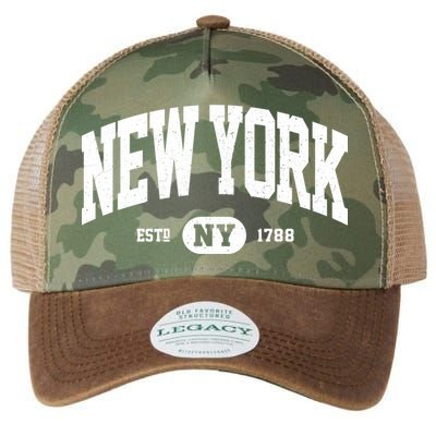 Vintage Established New York Ny Legacy Tie Dye Trucker Hat