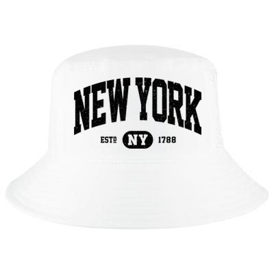 Vintage Established New York Ny Cool Comfort Performance Bucket Hat
