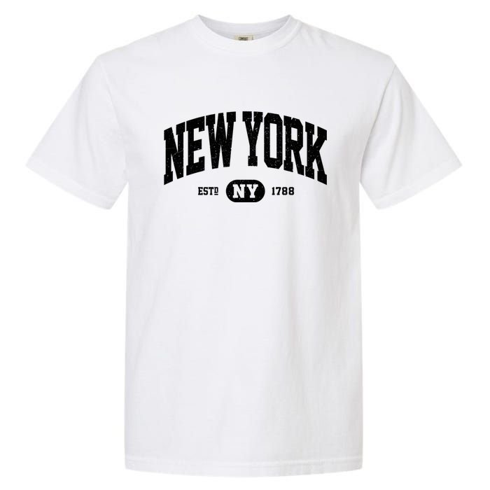 Vintage Established New York Ny Garment-Dyed Heavyweight T-Shirt