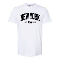 Vintage Established New York Ny Softstyle CVC T-Shirt