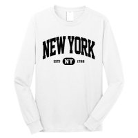 Vintage Established New York Ny Long Sleeve Shirt