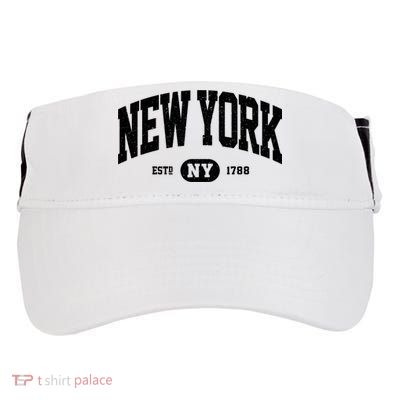 Vintage Established New York Ny Adult Drive Performance Visor