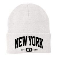 Vintage Established New York Ny Knit Cap Winter Beanie