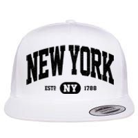 Vintage Established New York Ny Flat Bill Trucker Hat