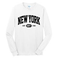 Vintage Established New York Ny Tall Long Sleeve T-Shirt