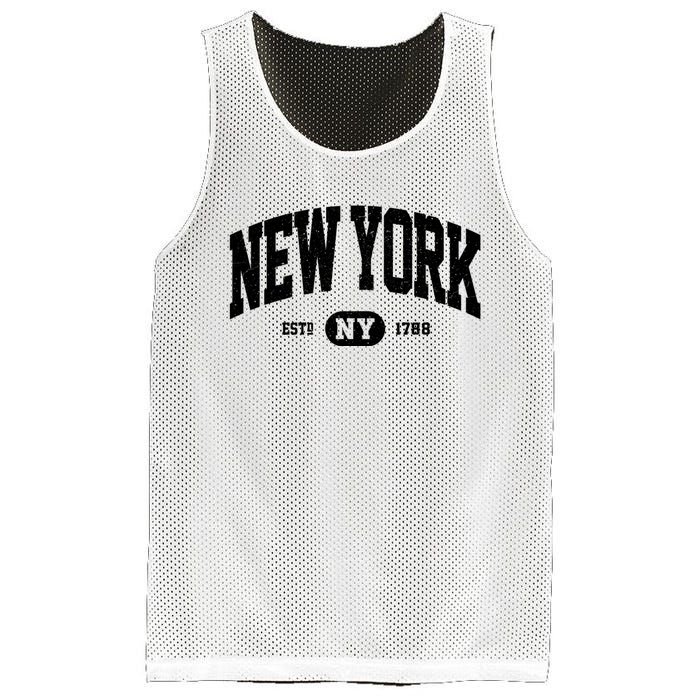 Vintage Established New York Ny Mesh Reversible Basketball Jersey Tank