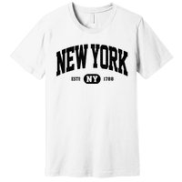 Vintage Established New York Ny Premium T-Shirt