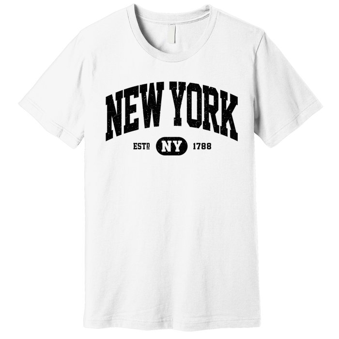 Vintage Established New York Ny Premium T-Shirt