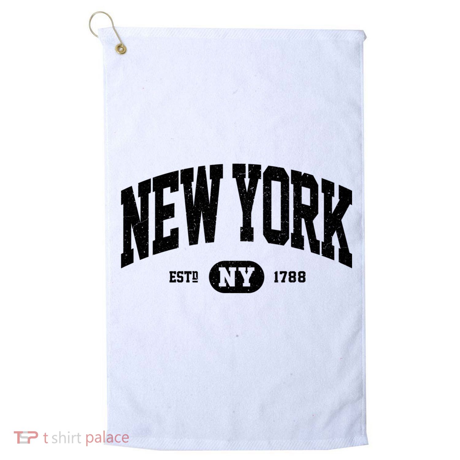 Vintage Established New York Ny Golf Towel