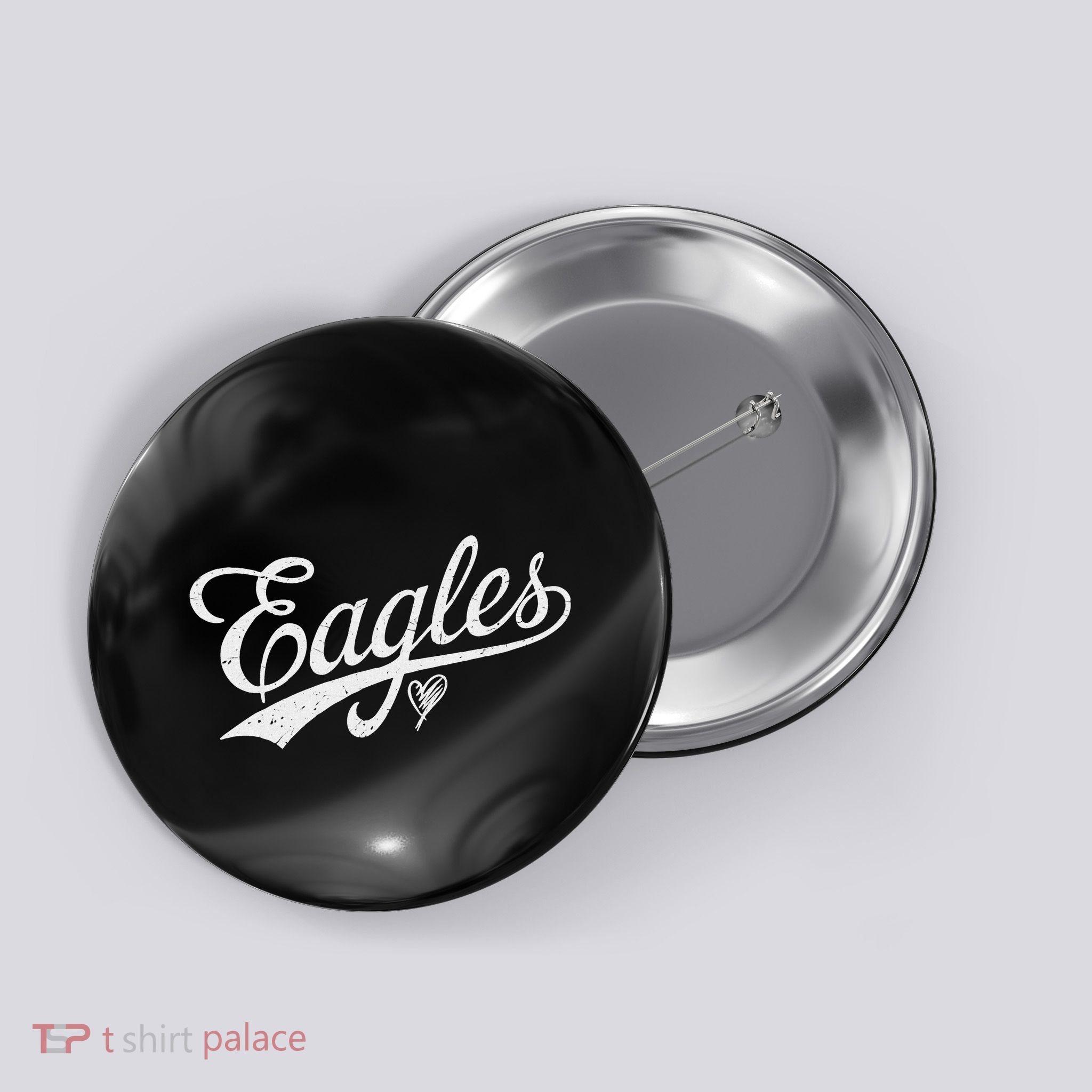 Vintage Eagles Name Retro Style Button