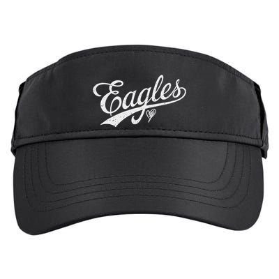 Vintage Eagles Name Retro Style Adult Drive Performance Visor