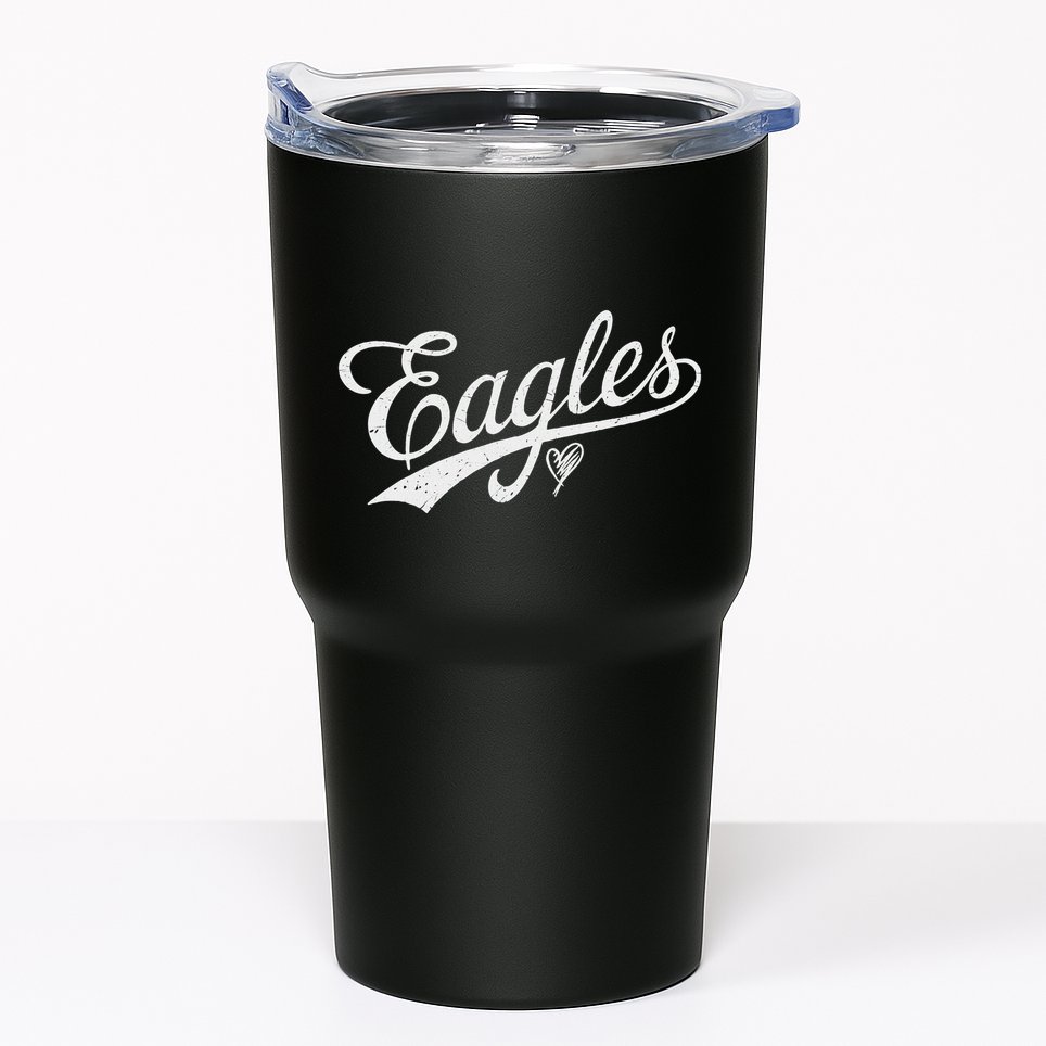 Vintage Eagles Name Retro Style Tumbler