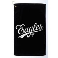 Vintage Eagles Name Retro Style Golf Towel