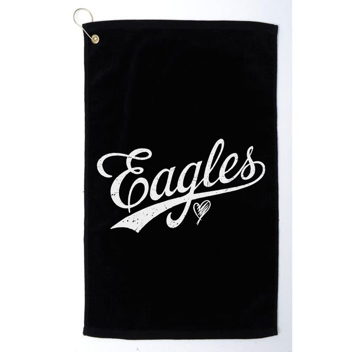 Vintage Eagles Name Retro Style Golf Towel