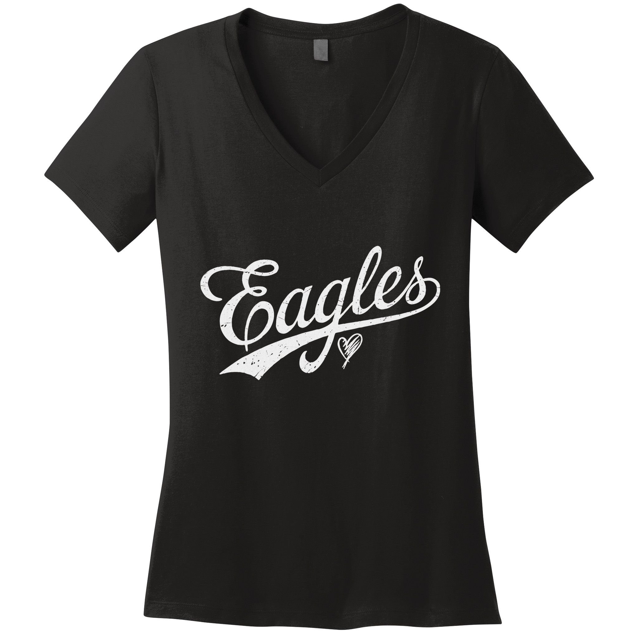 Vintage Eagles Name Retro Style Women's V-Neck T-Shirt