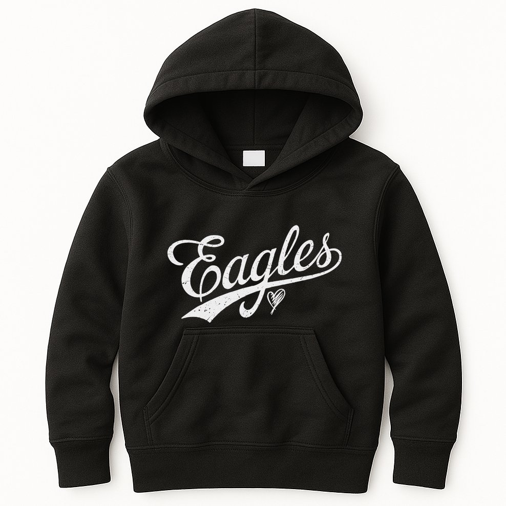 Vintage Eagles Name Retro Style Kids Hoodie