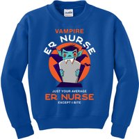 Vampire Er Nurse Halloween Emergency Nurse Scary Gift Kids Sweatshirt