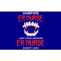 Vampire Er Nurse Halloween Emergency Nurse Scary Gift Bumper Sticker