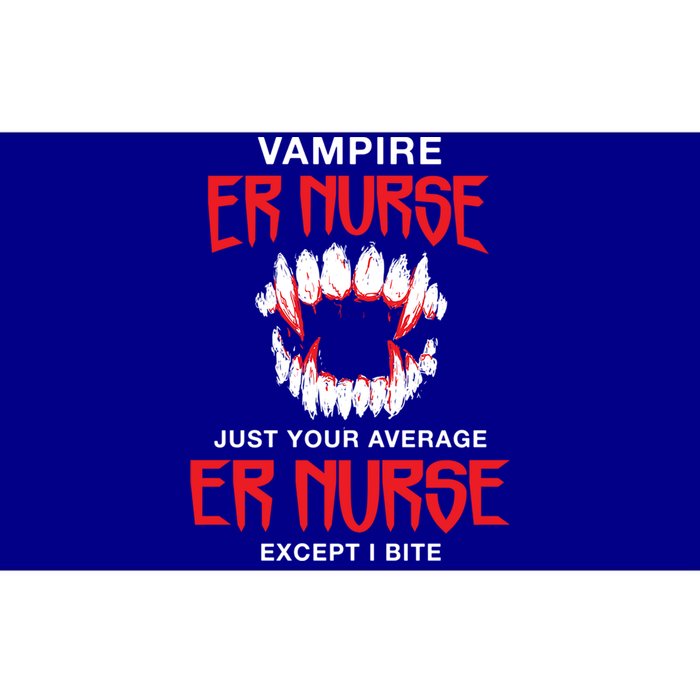 Vampire Er Nurse Halloween Emergency Nurse Scary Gift Bumper Sticker