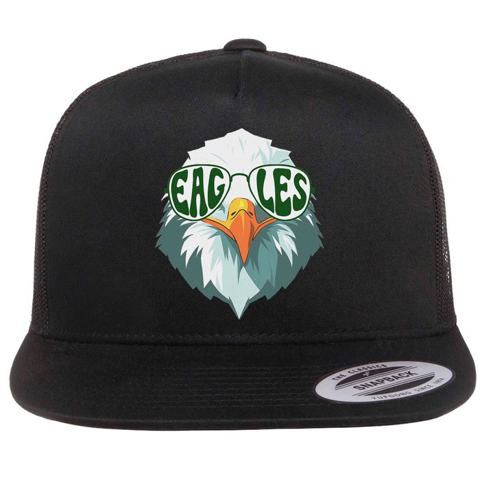 Vintage Eagles Name Retro Style Classic Flat Bill Trucker Hat