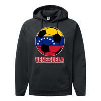 Venezuela Flag Soccer Jersey Performance Fleece Hoodie