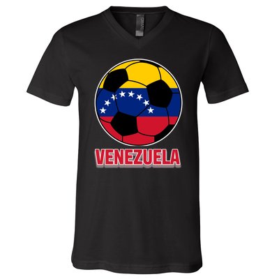 Venezuela Flag Soccer Jersey V-Neck T-Shirt