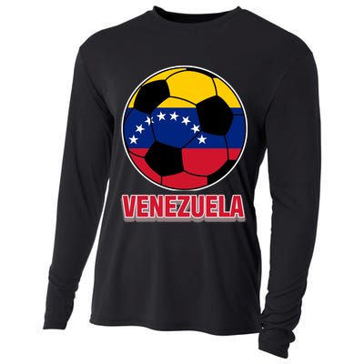 Venezuela Flag Soccer Jersey Cooling Performance Long Sleeve Crew