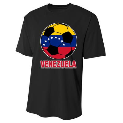 Venezuela Flag Soccer Jersey Performance Sprint T-Shirt