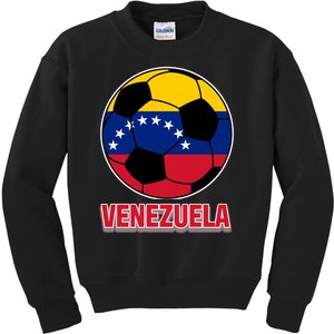 Venezuela Flag Soccer Jersey Kids Sweatshirt