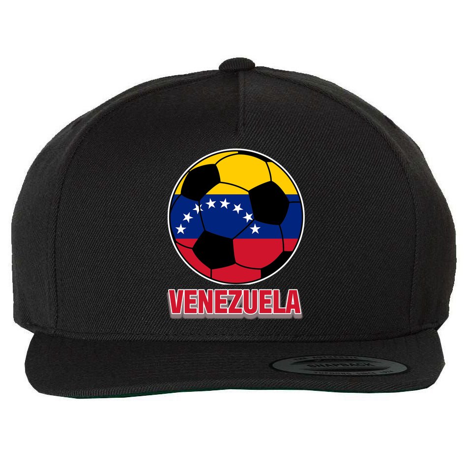 Venezuela Flag Soccer Jersey Wool Snapback Cap