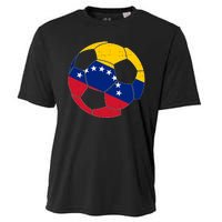 Venezuela Soccer Ball Flag Vintage Cooling Performance Crew T-Shirt