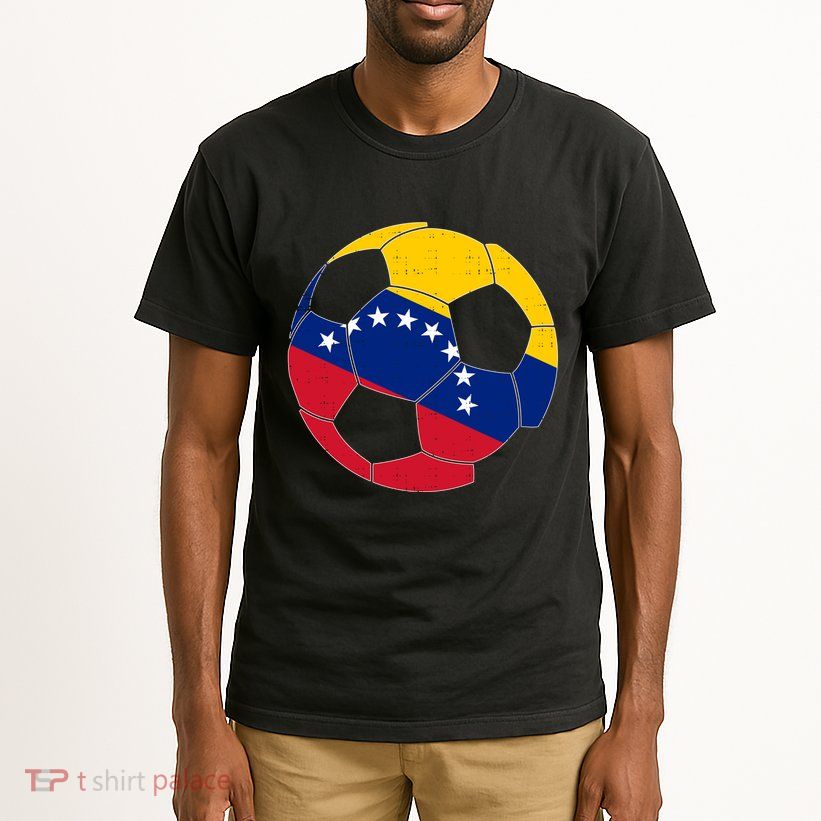 Venezuela Soccer Ball Flag Vintage Tall T-Shirt