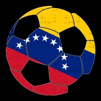 Venezuela Soccer Ball Flag Vintage Baby Bodysuit
