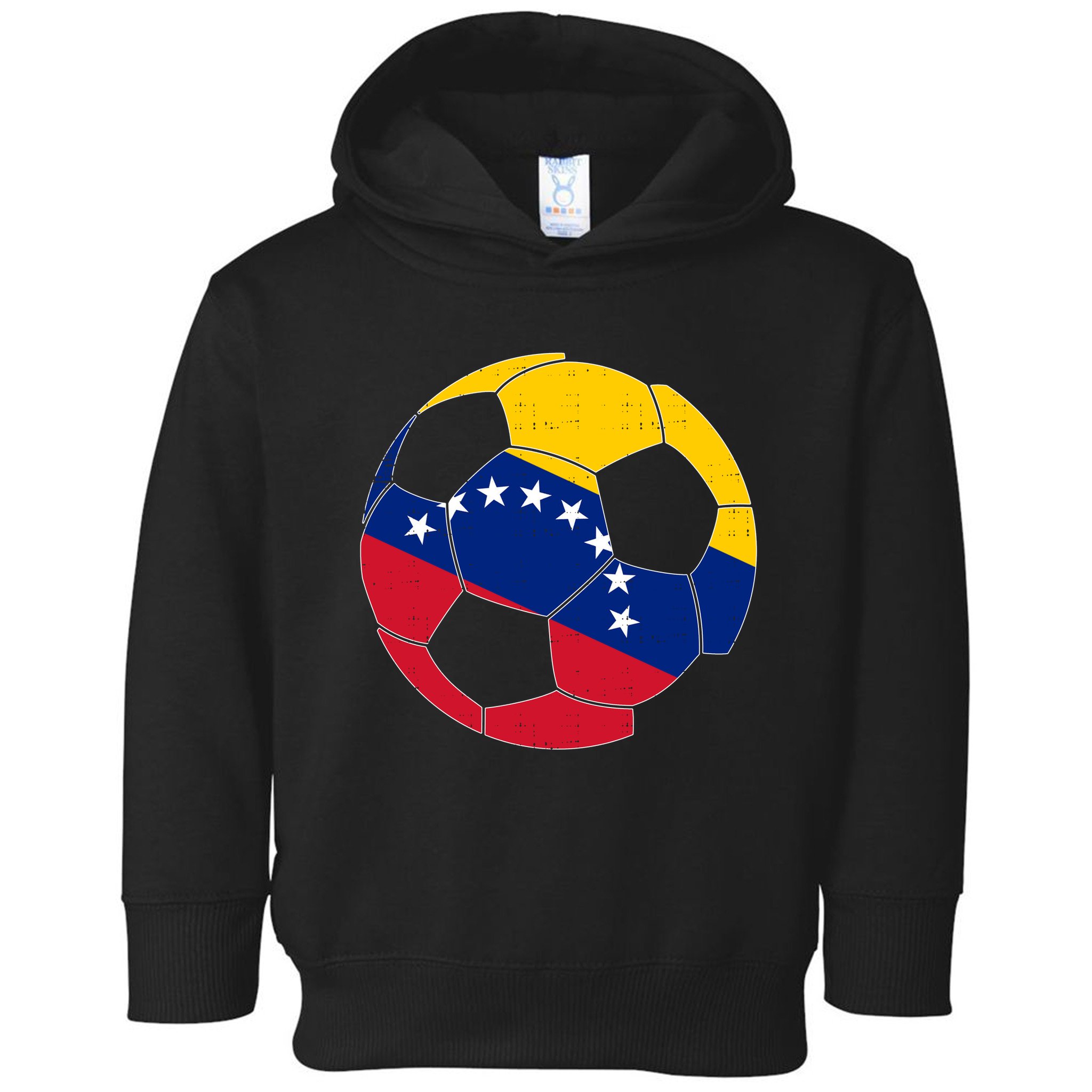 Venezuela Soccer Ball Flag Vintage Toddler Hoodie