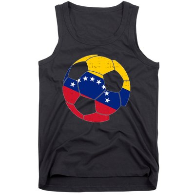 Venezuela Soccer Ball Flag Vintage Tank Top