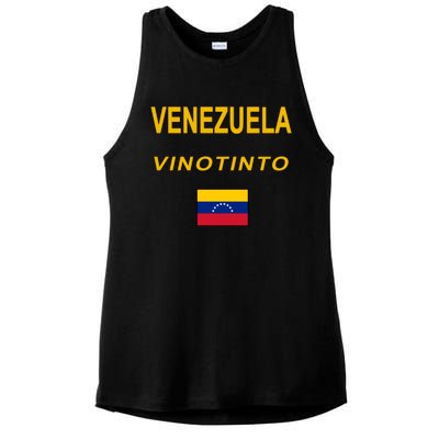 Venezuela Vinotinto Seven Stars Flag Ladies PosiCharge Tri-Blend Wicking Tank