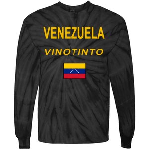 Venezuela Vinotinto Seven Stars Flag Tie-Dye Long Sleeve Shirt